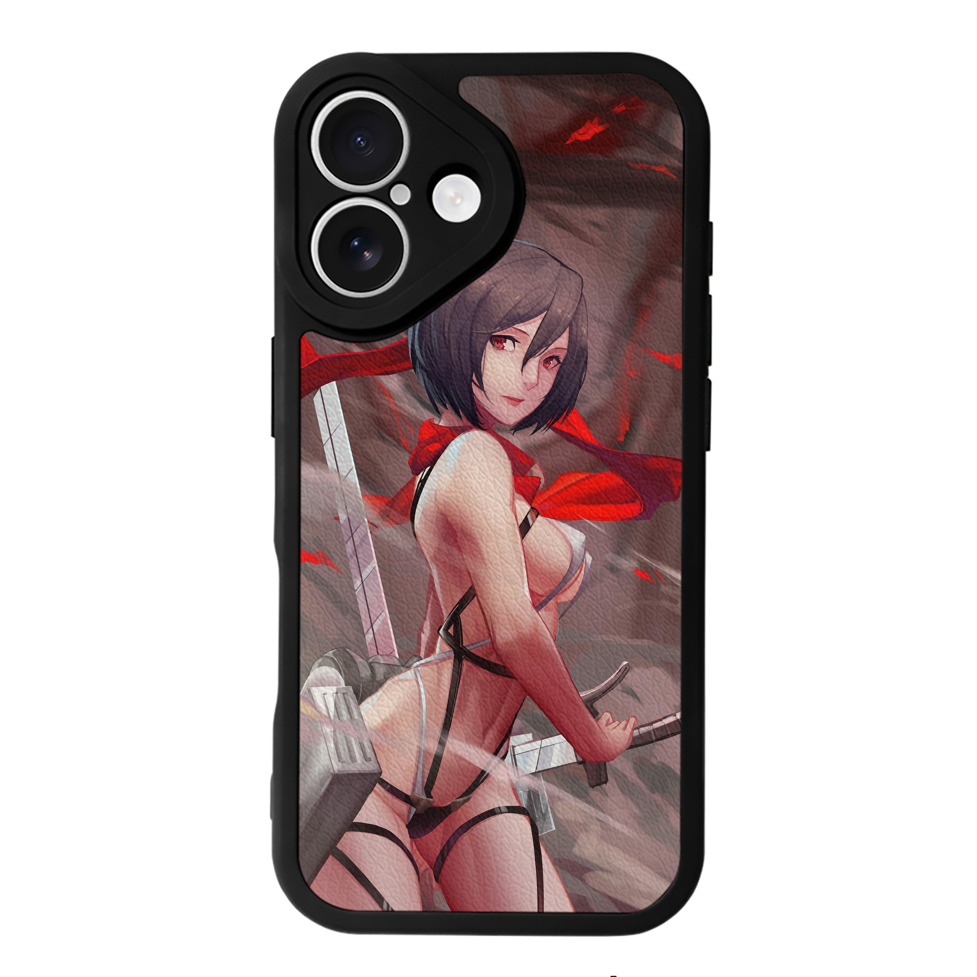 （画像用） 進撃の巨人 Attack on Titan 【iPhone 16シリーズ対応】シリコンスマホケース（レザー調） 材質：シリコン